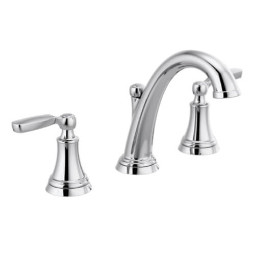 3532LFMPU Delta 3532LFMPU Woodhurst Two Handle Widespread Bathroom Faucet (Chrome)