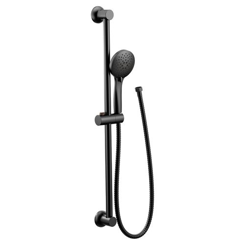 Main product image of Matte Black 5 Function Eco-performance Handheld Shower w/ Slide Bar 1.75 Gpm, 3558EPBL