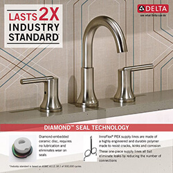 Main product image of Trinsic Two Handle Widespread Bathroom Faucet (Stainless Steel), 3559-SSMPU-DST