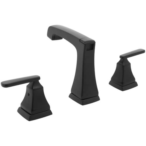 3564 Blmpu Dst Delta 3564 Blmpu Dst Ashlyn Two Handle Widespread Bathroom Faucet Matte Black 