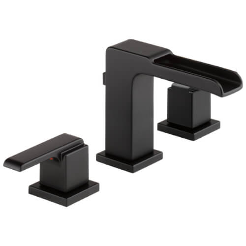 Main product image of Ara Two Handle Widespread Channel Bathroom Faucet (Matte Black), 3568LF-BLMPU