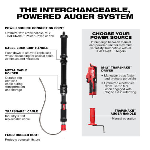 Main product image of M12 TRAPSNAKE 4' Urinal Auger