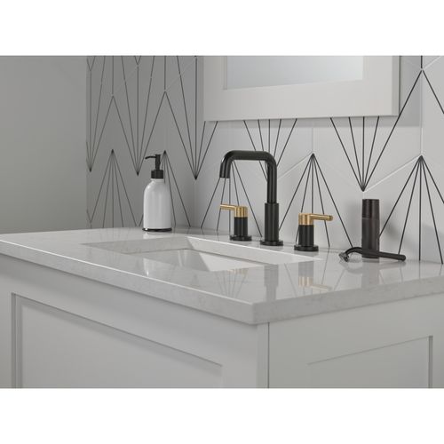 35849LF-GZ - Delta 35849LF-GZ - Nicoli 2 Handle Widespread Bathroom ...