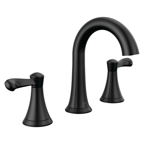 Main product image of Esato 2 Handle Widespread Bathroom Faucet (Matte Black), 35897LF-BL
