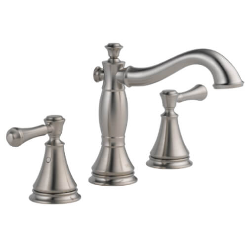 Main product image of Cassidy Two Handle Widespread Bathroom Faucet (Stainless Steel), 3597LF-SSMPU