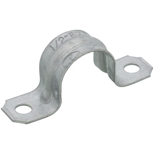 Main product image of 1/2" Two Hole Steel EMT Snap-On Strap