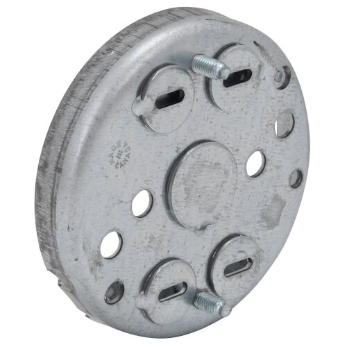 Main product image of 3-1/4" x 1/2" Deep Round Box w/ 1/2" Knockouts & NM Sheathed C-8 Cable Clamp