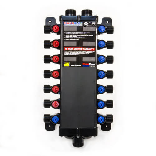 Main product image of 1/2", 14 Port Compression MANABLOC (6 hot, 8 cold)