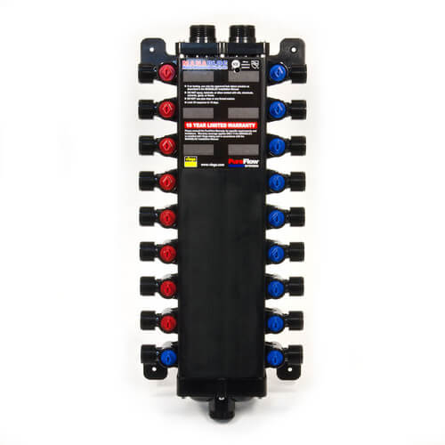 Main product image of 1/2", 18 Port Compression MANABLOC (8 hot, 10 cold)
