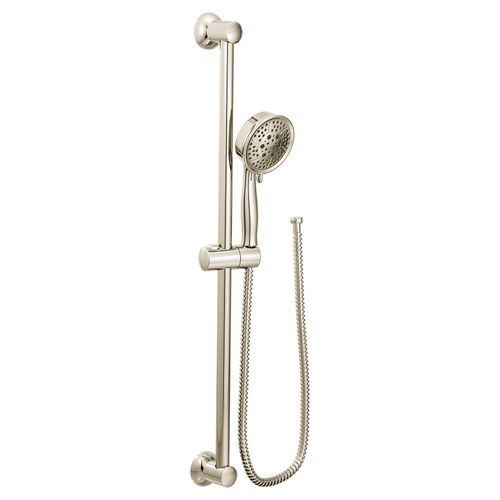 Main product image of Polished Nickel Traditional 4 Function Eco-performance Handheld Shower w/ Slide Bar 1.75 Gpm, 3667EPNL
