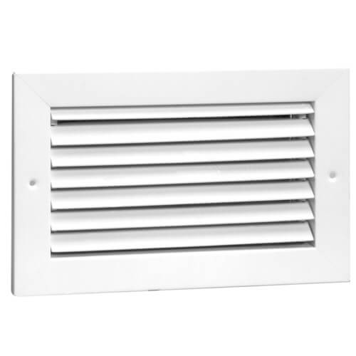 Main product image of 14" x 8" (Wall Opening Size) Steel Register, 35° Fixed Blade, OBD Damper (94AHOV Series)