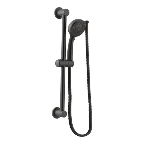 Main product image of Matte Black Traditional 4 Function Eco-performance Handheld Shower w/ 30" Slide Bar 1.75 Gpm, 3669EPBL