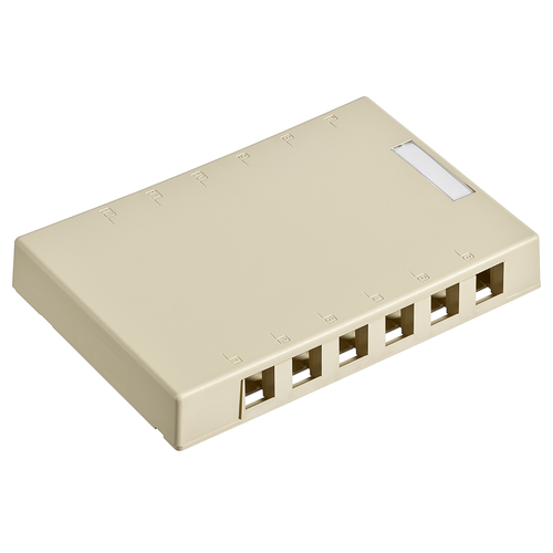 Main product image of Surface-mount Quickport, Box, 12-port (Ivory)
