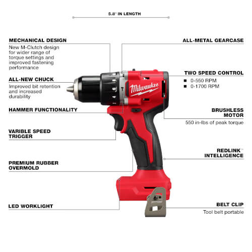 Main product image of M18 Compact Brushless Lithium-Ion Hammer Drill & Impact Driver Kit