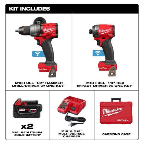 Main product image of M18 FUEL 2-Tool Hammer Drill & Impact Driver w/ ONE-KEY Combo Kit