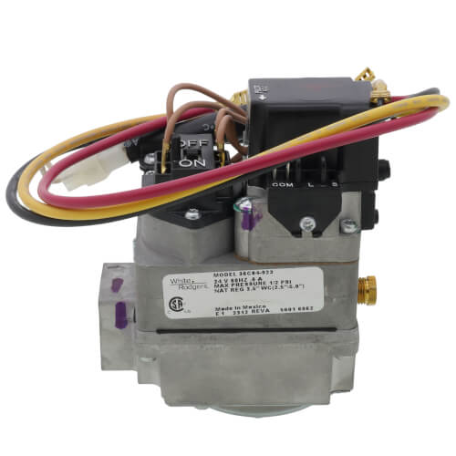 Main product image of 3/4" X 3/4" Gas Valve, 24 VAC, With Cable Connector For Damper Control, Fast Opening