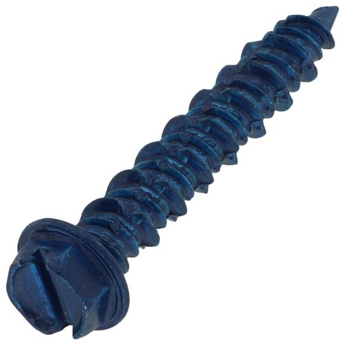 Main product image of 3/16" x 1-1/4" Slotted Hex Washer Head Concrete Screw Anchor (Pack of 100)