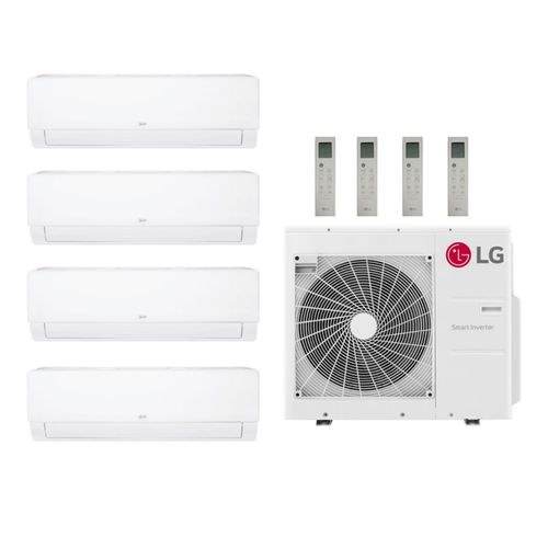 Main product image of 36,000 BTU, R-32, 21.5 SEER2 Ductless Three Zone Heat Pump Package (7+7+24)