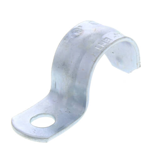 Main product image of 1/2" Heavy-Duty One Hole Steel EMT Snap-On Strap