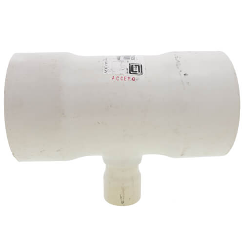 Main product image of 6" x 6" x 2" PVC DWV Reducing Vent Tee