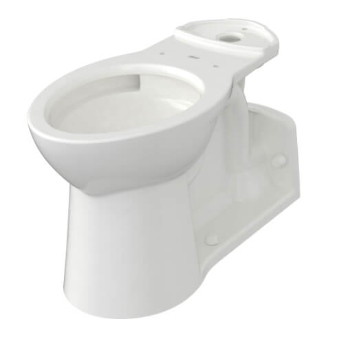 Main product image of Yorkville 1.1/1.28/1.6 gpf Pressure Assist Back Outlet Elongated EverClean Toilet Bowl Only (White)