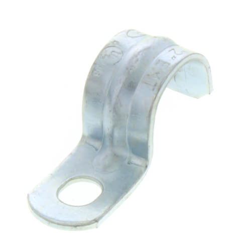 Main product image of 3/4" Heavy-Duty One Hole Steel EMT Snap-On Strap