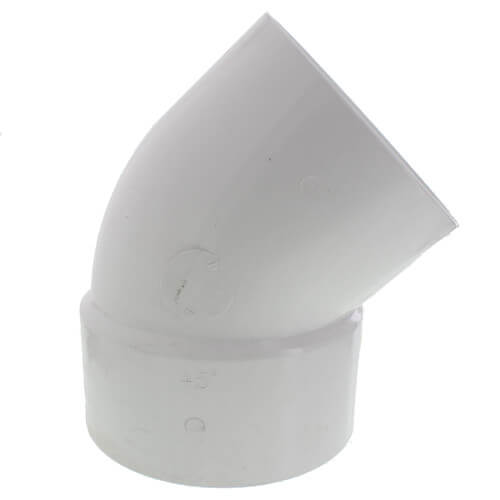 Main product image of 10" PVC DWV 45° Street Elbow