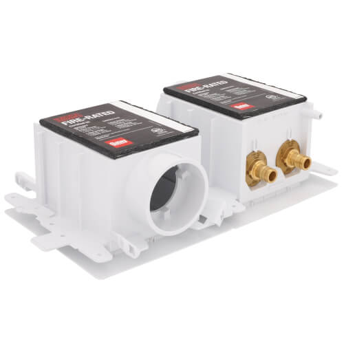 Moda Expansion PEX Washing Machine Outlet Box w/ Water Hammer Arrestor, 1/4 Turn, Standard Pack