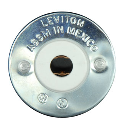 Main product image of Slimline Base, Single Pin, Standard Fluorescent Lampholder, Snap-in, Stationary, Quickwire 18awg Solid Or Str Tinned (White)