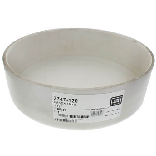Main product image of 12" PVC DWV Cap
