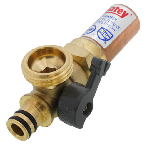Main product image of Moda Washing Machine Outlet Box Hot Valve Top w/ Hammer and Clip (Grey Handle)