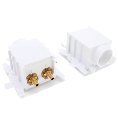 MODA PEX Crimp Washing Machine Outlet Box, 1/4 Turn, Standard Pack