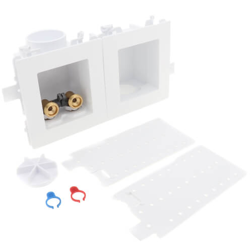 MODA PEX Crimp Washing Machine Outlet Box, 1/4 Turn, Standard Pack