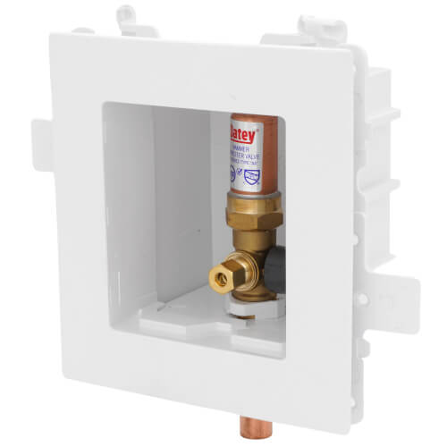MODA Sweat Ice Maker Outlet Box w/ Water Hammer Arrestor, 1/4 Turn, Standard Pack