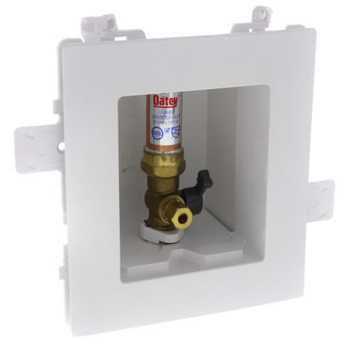 Main product image of MODA PEX Crimp Ice Maker Outlet Box w/ Water Hammer Arrestor, 1/4 Turn, Standard Pack