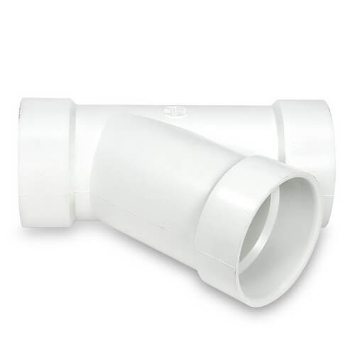 Main product image of 14" PVC DWV Wye (Fabricated)