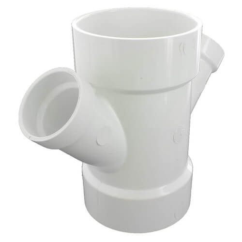 6" x 3" PVC DWV Double Wye