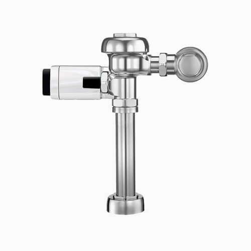 Main product image of 111-SFSM Exposed Battery-Powered Sensor Water Closet Flushometer, True Mechanical Override (1.28 GPF/4.8 LPF)