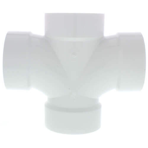 Main product image of 14" PVC DWV Double Sanitary Tee
