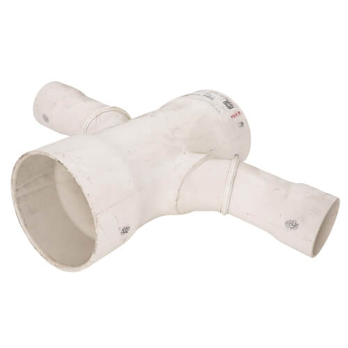 Main product image of 6" x 3" PVC DWV Double Sanitary Tee