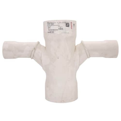 Main product image of 6" x 3" PVC DWV Double Sanitary Tee