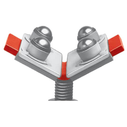 Toledo Pipe 37997 Ball Transfer Head Pair - For RIDGID & Sumner V-Head Pipe Stands, 12" Capacity