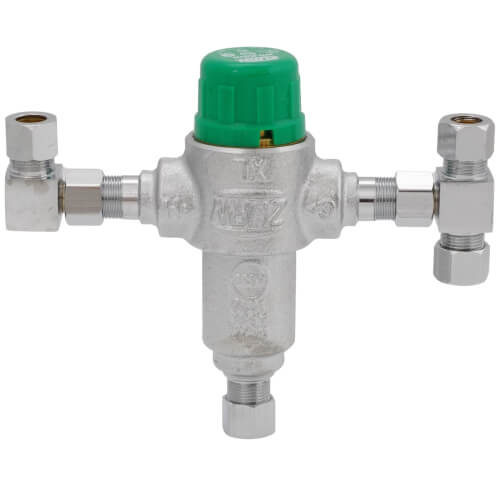 Main product image of 3/8" Aqua-Gard Thermostatic 4 Port Mixing Valve, Lead Free (Compression)