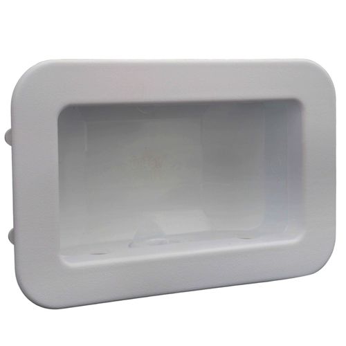 Main product image of Centro II Plain Washing Machine Outlet box w/ plastic faceplate, no valves (Standard Pack)