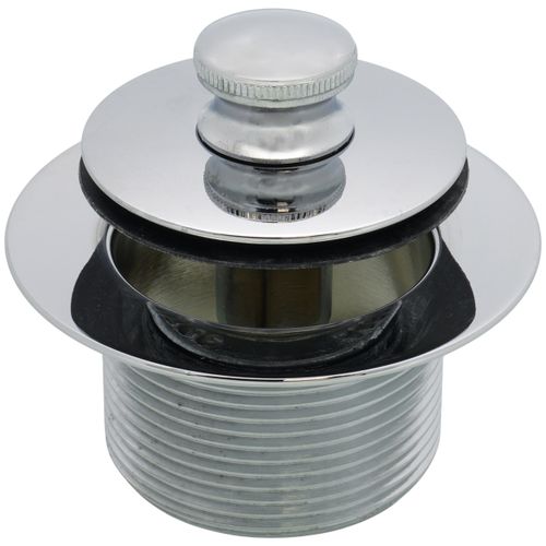 Main product image of 1.865" OD x 11.5" Threads x 1.25" Push Pull Bathtub Closure (Chrome Plated)