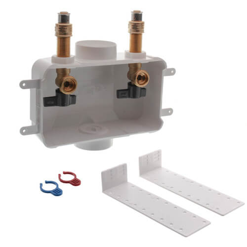 38334 - Oatey 38334 - Centro II Washing Machine Outlet Box W/ 1/4 Turn ...