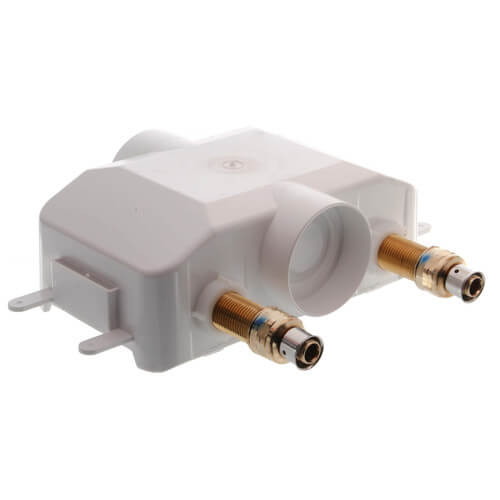 Centro II Washing Machine Outlet Box w/ 1/4 Turn (1/2" PEX Press)