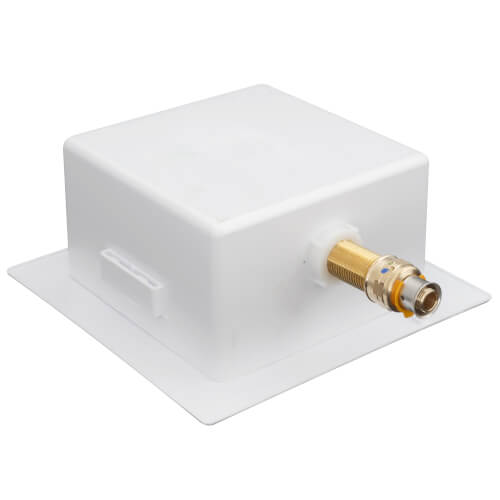 38346 Oatey 38346 Square Viega PEX Press Ice Maker Box w/ 1/4 Turn