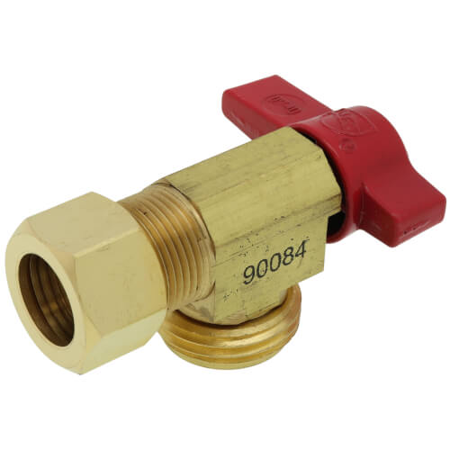 Oatey 38432, 1 4 Turn Short Brass Ball Valve - Supplyhouse.com