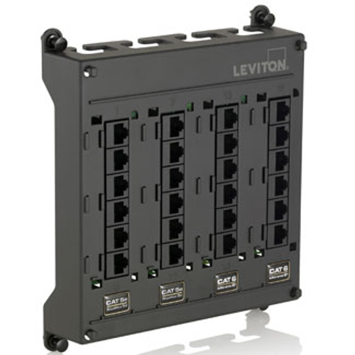 Main product image of Twist & Mount Patch Panel, (12) Cat 5e Ports And (12) Cat 6 Ports